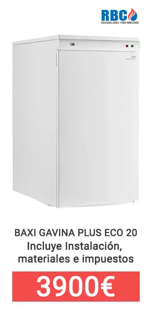 Caldera Baxi Gavina Plus Eco 20 de gasóleo para instalaciones domésticas
